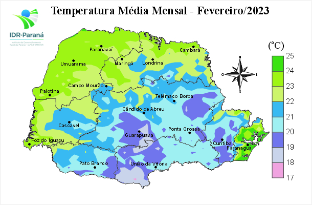 Temperatura média mensal