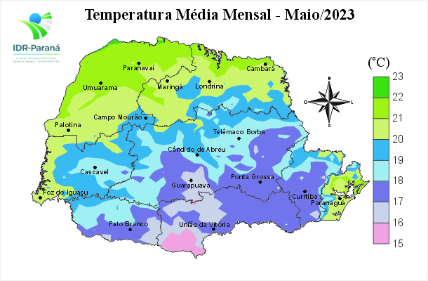 Temperatura média mensal