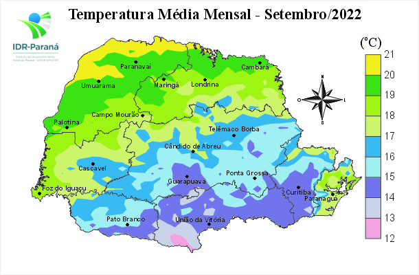 Temperatura média mensal