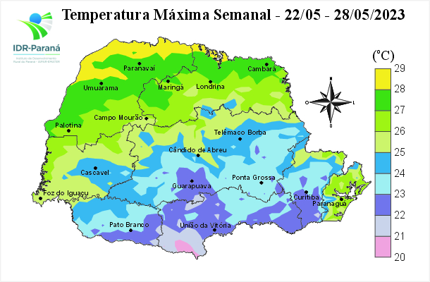 Temperatura máxima semanal