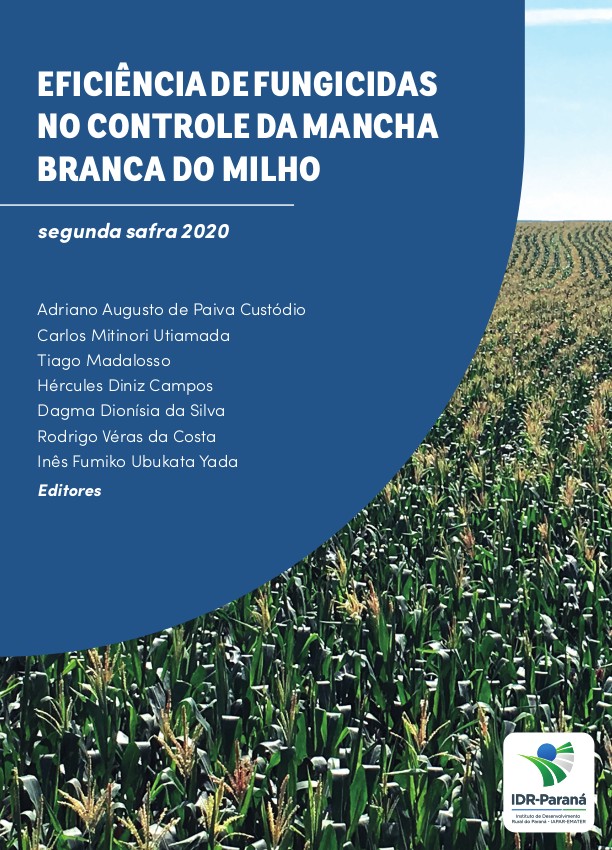 eficiência de fungicidas no controle da mancha branca do milho