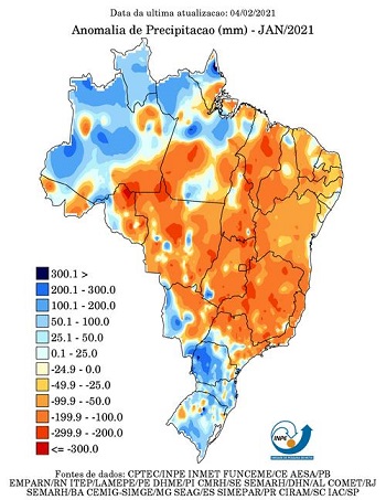 Figura 1. Anomalia de precipitação 