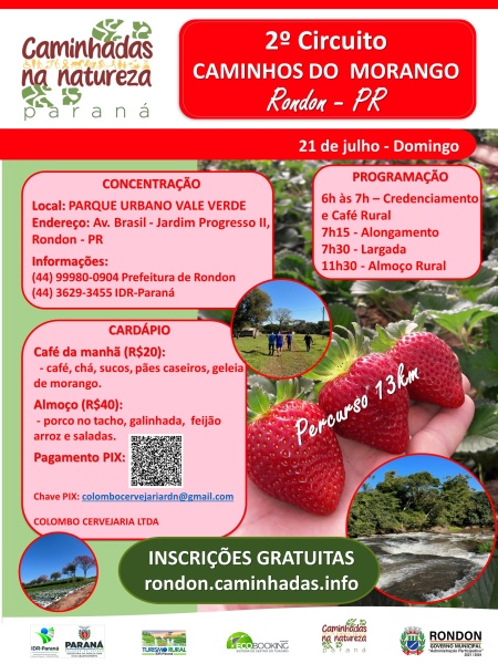 caminhada morango