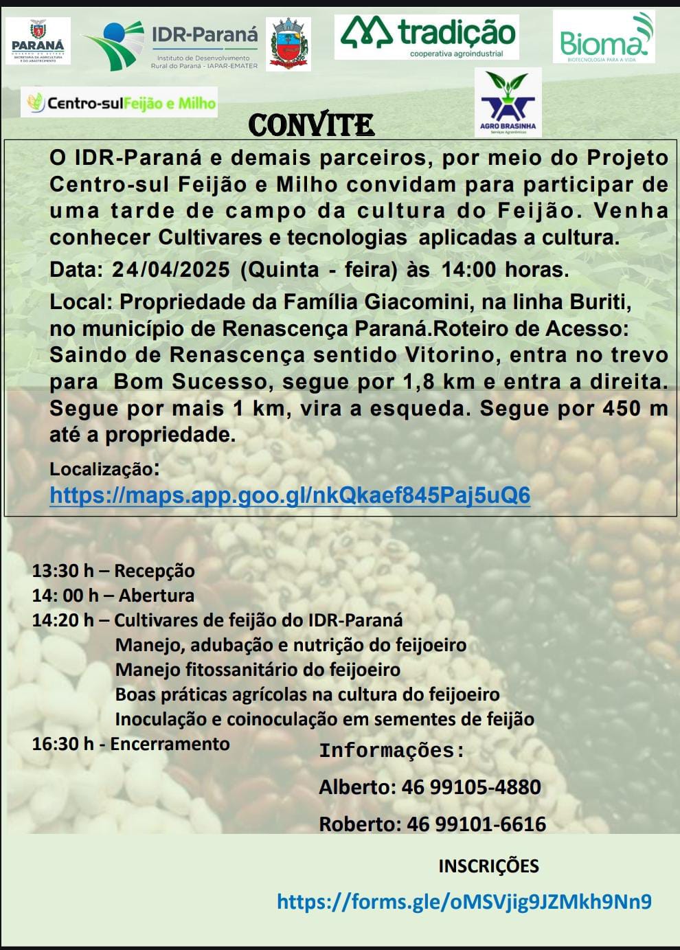 Dia de Campo - Feijão