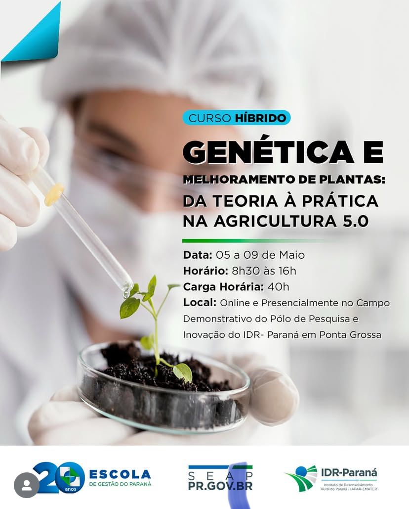 Curso Híbrido - Genética e Melhoramento de plantas: da teoria á prática na agricultura 5.0
