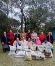 Mulheres beneficiadas com insumos para hortas comunitárias