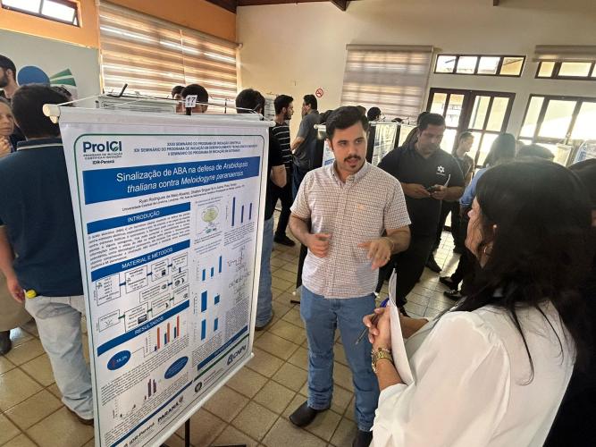 Bolsistas do IDR-Paraná mostram resultados de pesquisa durante seminário em Londrina