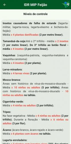 Manejo de pragas do feijão ganha aplicativo para celulares