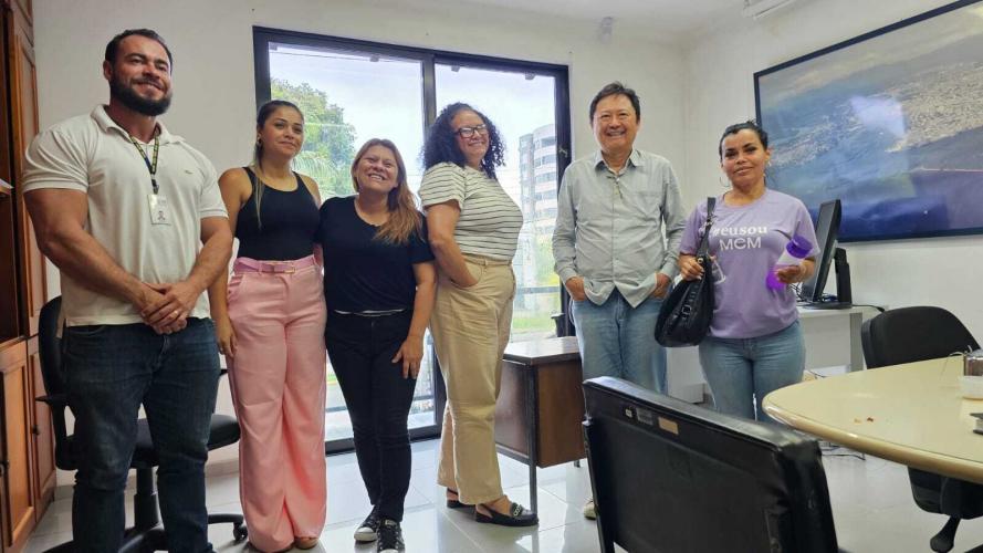 Seab e IDR-Paraná realizam visitas técnicas no litoral para fortalecerem programas de apoio à agricultura