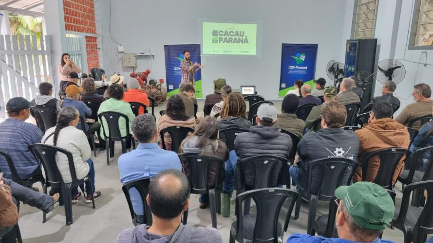 Aula teórica sobre cacau