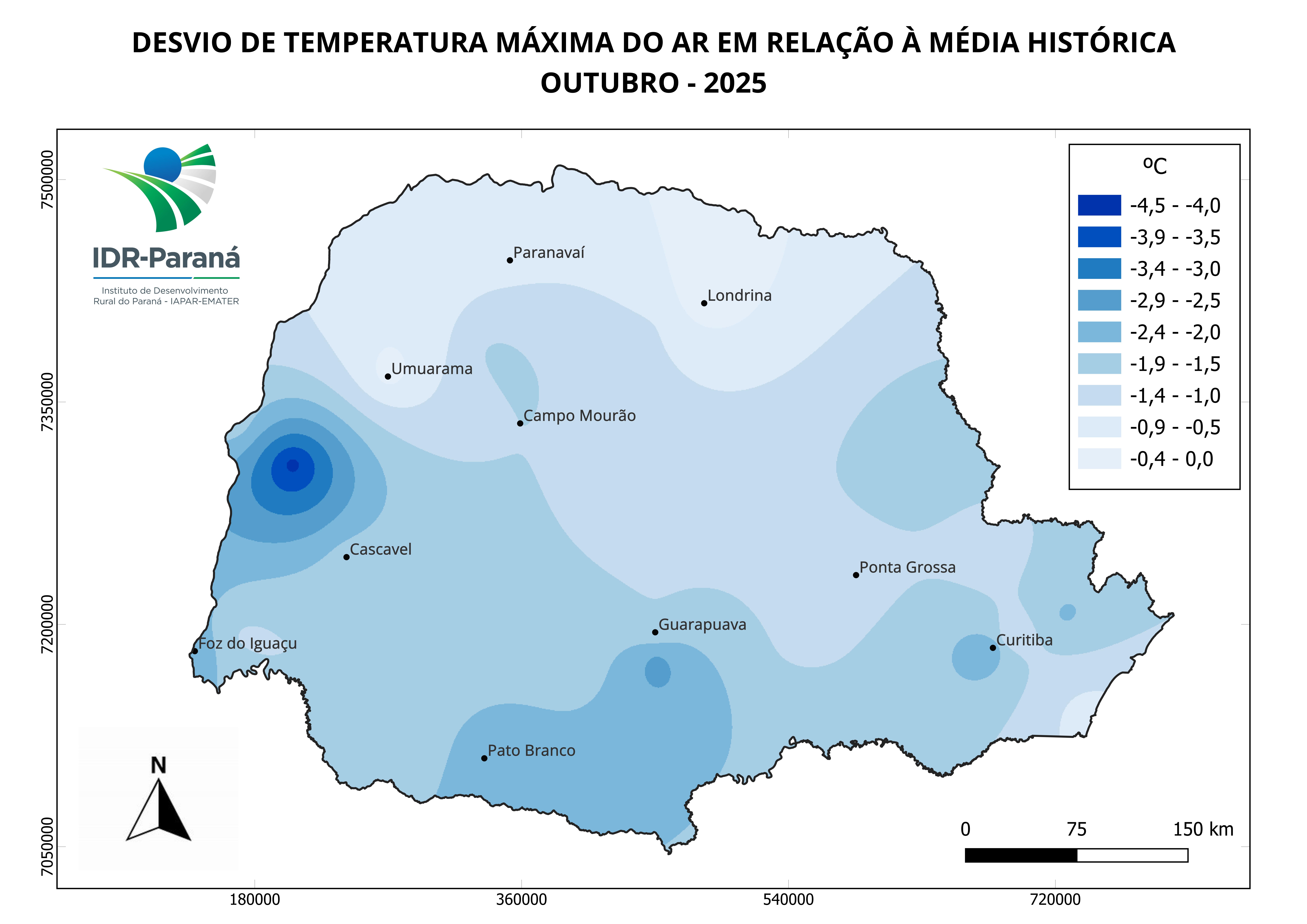 Temperatura média mensal