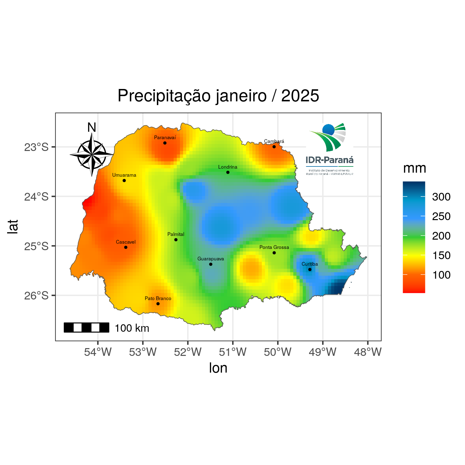 Temperatura média mensal